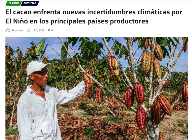 Captura da matéria publicada por Actores Productivos